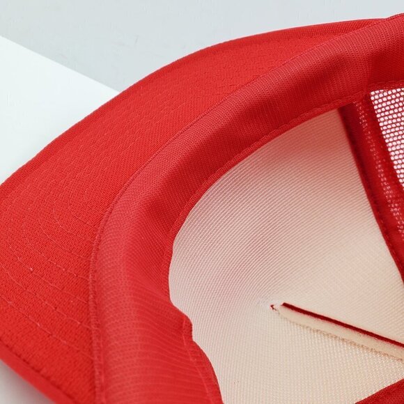 IBM Vintage Snapback Trucker Hat Solution Builder Corded Mesh Foam Cap Unworn - Picture 13 of 13